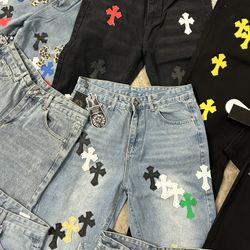 Chrome Hearts Denim Pants 