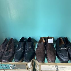 Men’s designer dress shoes bundle size 10.5 / 45 — Magnanni + exotic leather