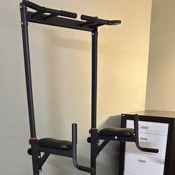 Sportsroyals Power Tower Pull Up Bar Station, 450LBS Stable Pull Up Dip Station for Home Gym