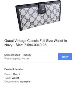 Vintage Gucci wallet