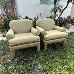 Pair of Postmodern Parsons Chairs