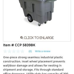 Continental 5/8 Cubic Yard Tilt Truck  (Carro Para Basura)