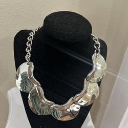 Silver Statement Necklace 