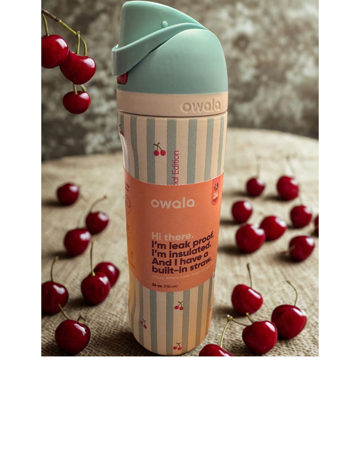 Owala Cherries 24oz NIB