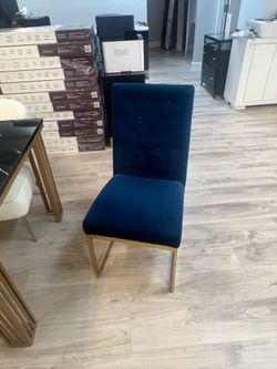 Blue lounge chair