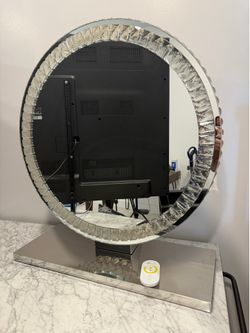 Impressions Vanity LED Crystal Glam Mirror with Remote