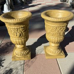 New Flower Pots Made Out Of Cement Perfect Gift 