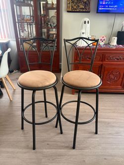 Bashe swivel Upholstered High top chairs