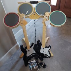 Rock Band bundle Rockband Guitar Hero