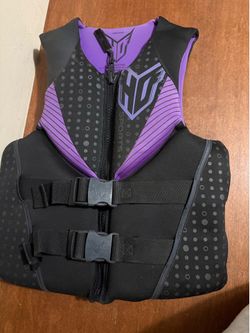 HO Sports USCG Approved Life Jacket Vest Adult Small Black/Purple MPN 3229
