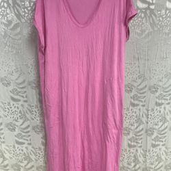 Women F P Beach Shapeless Oversized Midi Dress