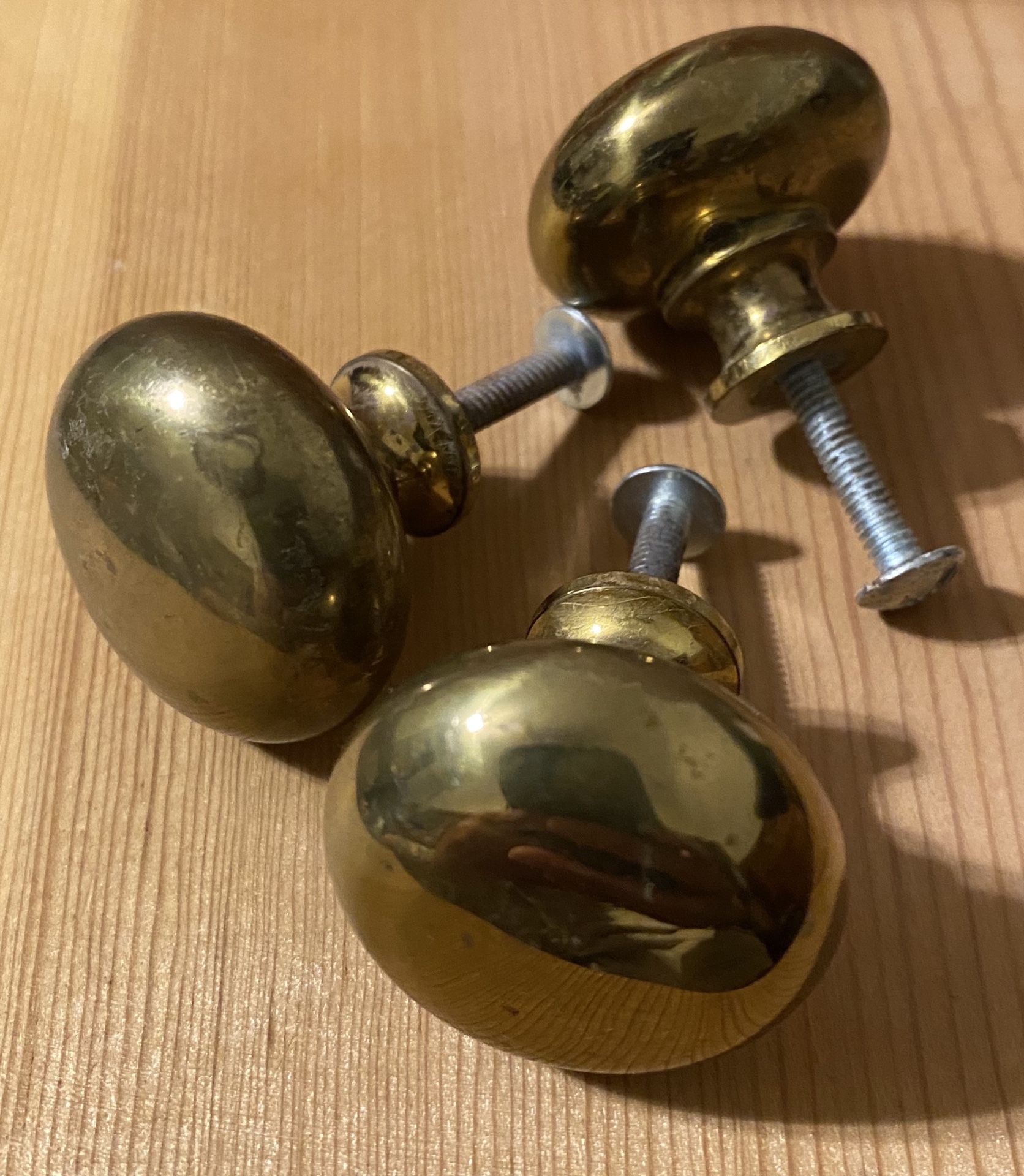 112 Solid Brass Knobs for Cabinets or Drawers or Closet Doors