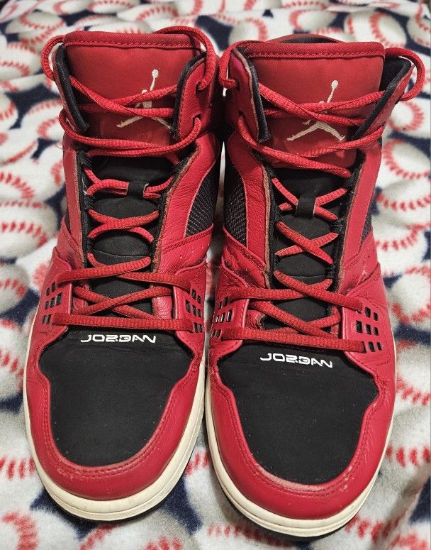 Used Nike Air Jordan 1 Flight Red (372804-602), Mens Size 10.5 (NO ORIGINAL BOX)