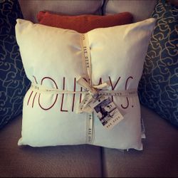 Rae Dunn Set of 2 Christmas Pillows