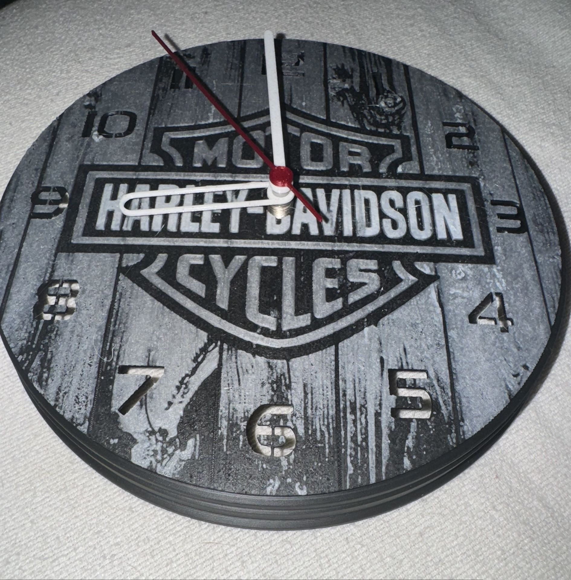 harley davidson clock