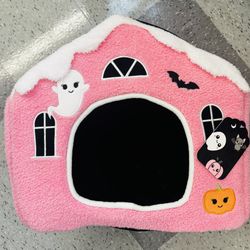 Halloween Pet Bed: Small 15” Ultra Soft, Pink New