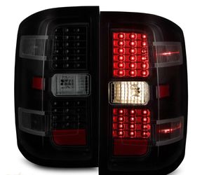 14-18 Chevy Silverado Black Smoke LED Tail Lights