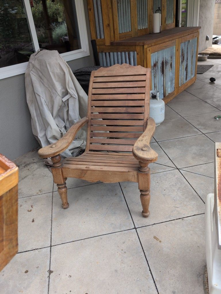 Teak chair, Large