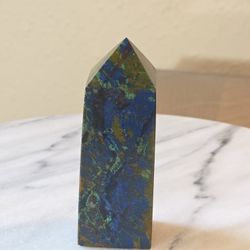 0.4 Lb (168g) Azurite Tower Quartz Crystal 