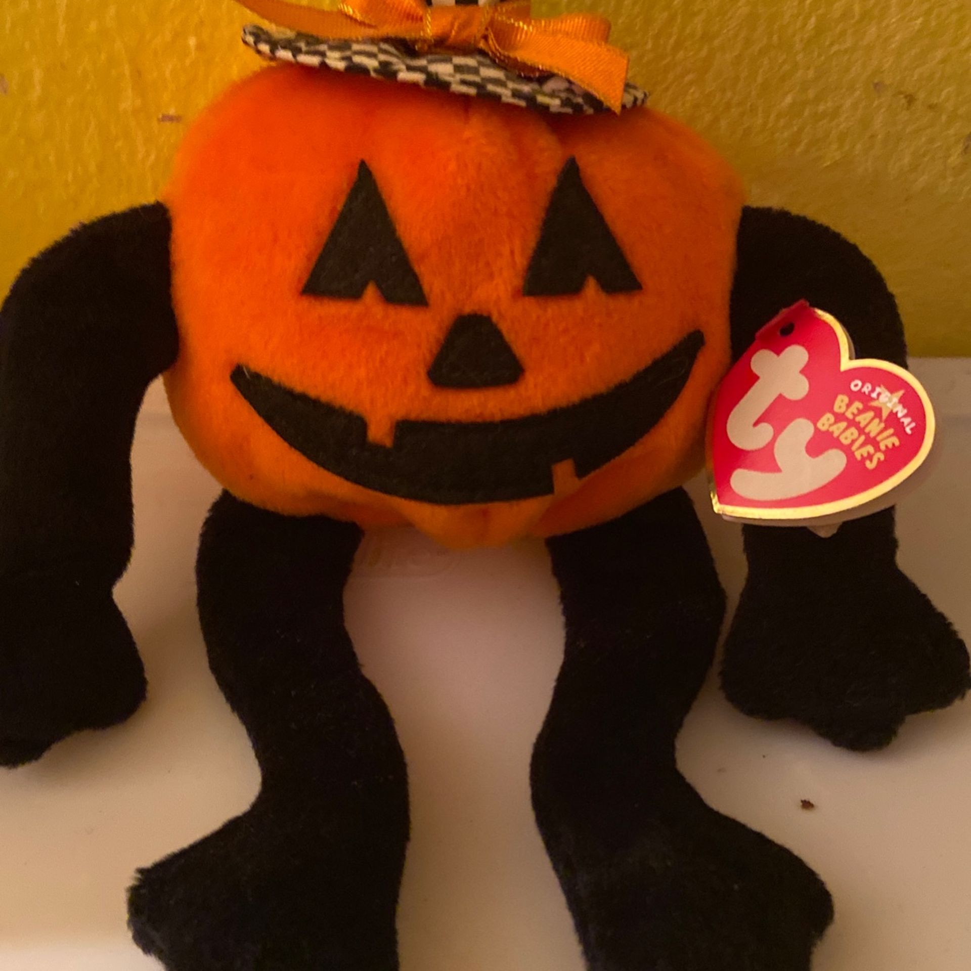Pumpkin Plush Beanie Baby