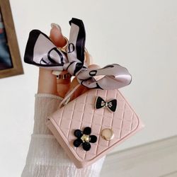 Cute Pink Mini Purse Keychain 