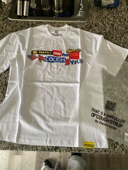 That's A Awful Lot Of Cough Syrup Logo Collage Tee White⁠