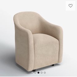Rolling dinner chair