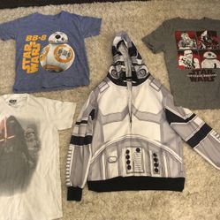 boys star wars hoodie & shirts 