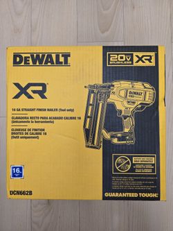Dewalt 20v XR 16 GA Straight Finish Nailer