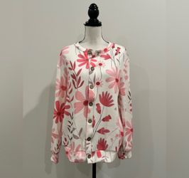 Floral Ribbed Cardigan