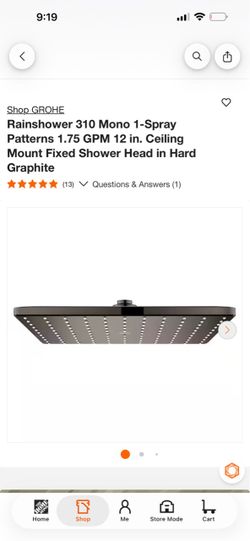 GROHE Rainshower 310 Mono Ceiling Mount Shower Head