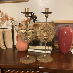 Candle stick Holder, Sun