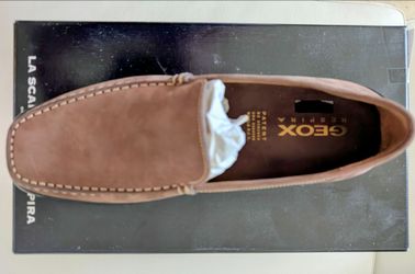 New Geox men's nabuk ulta suede loafer 10