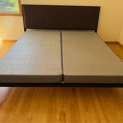King Size Metal Bed Frame with Box Spring