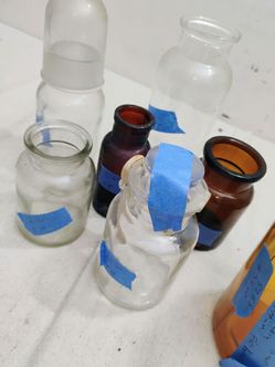 Old medicine bottles