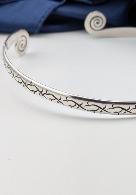 ✨👍Vintage 925 Sterling Silver Choker Necklace 16"