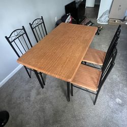 Kitchen Table W/ Four Chair Set