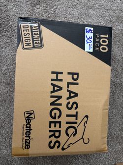 Neaterize Plastic Hangers 100 Pack
