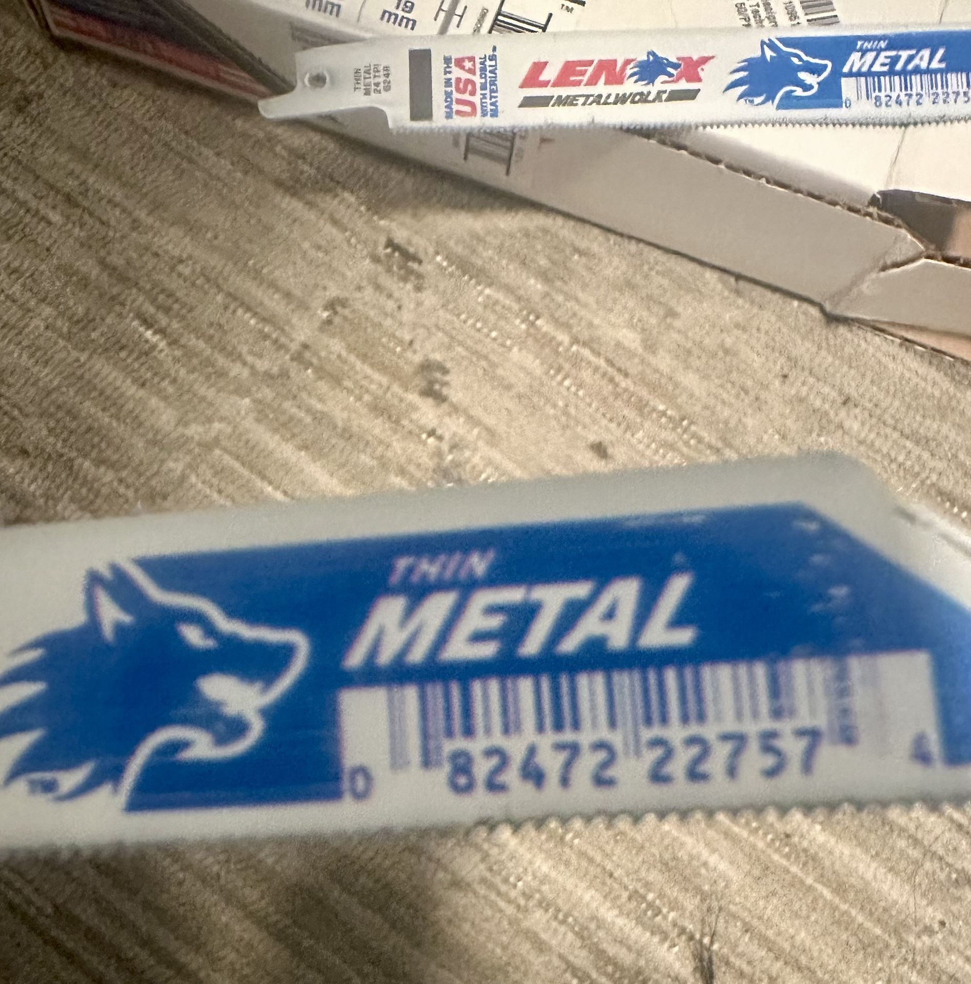 *Box of 50* LENOX 624R Reciprocating Saw Blade 6” 24TPI “Thin Metal”