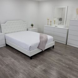 BEDROOM SET 6pcs MATTRESS SET INCLUDEDJUEGO DE HABITACIÓN CON SU COLCHÓN INCLUIDO TODO NUEVO EN SU CAJA 