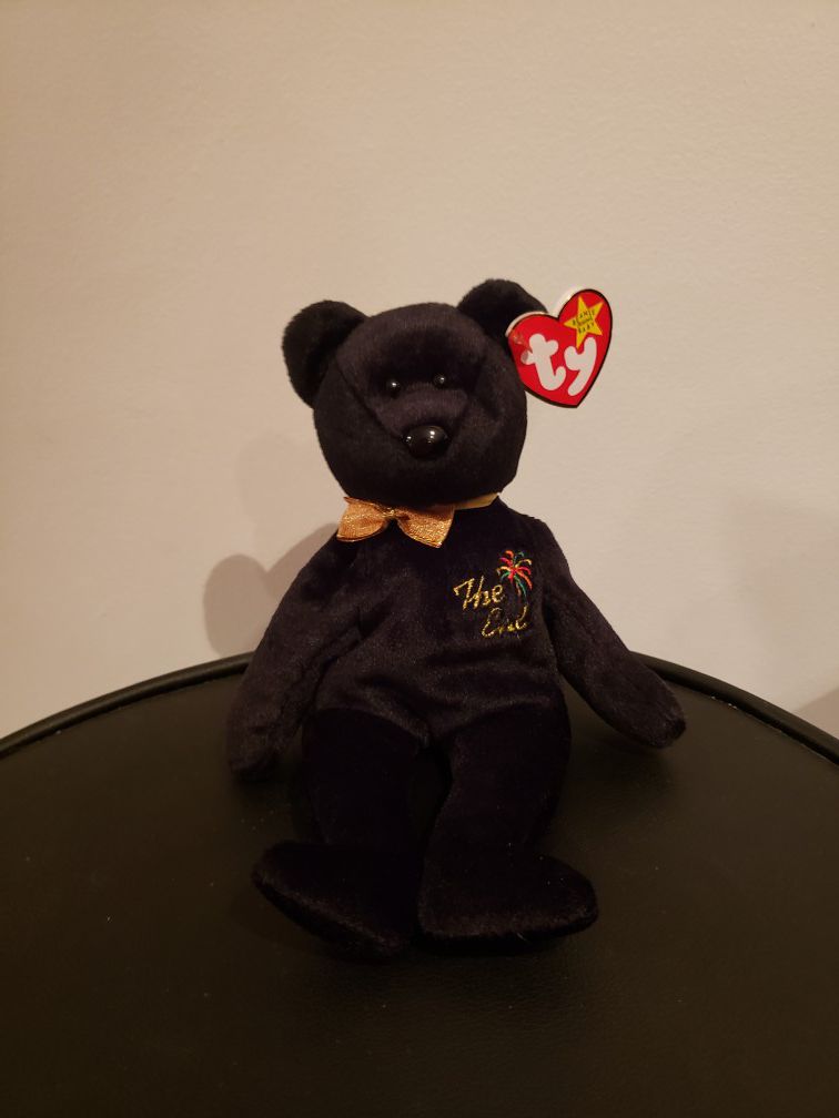 1999 Ty Beanie babies RETIRED Bear The End