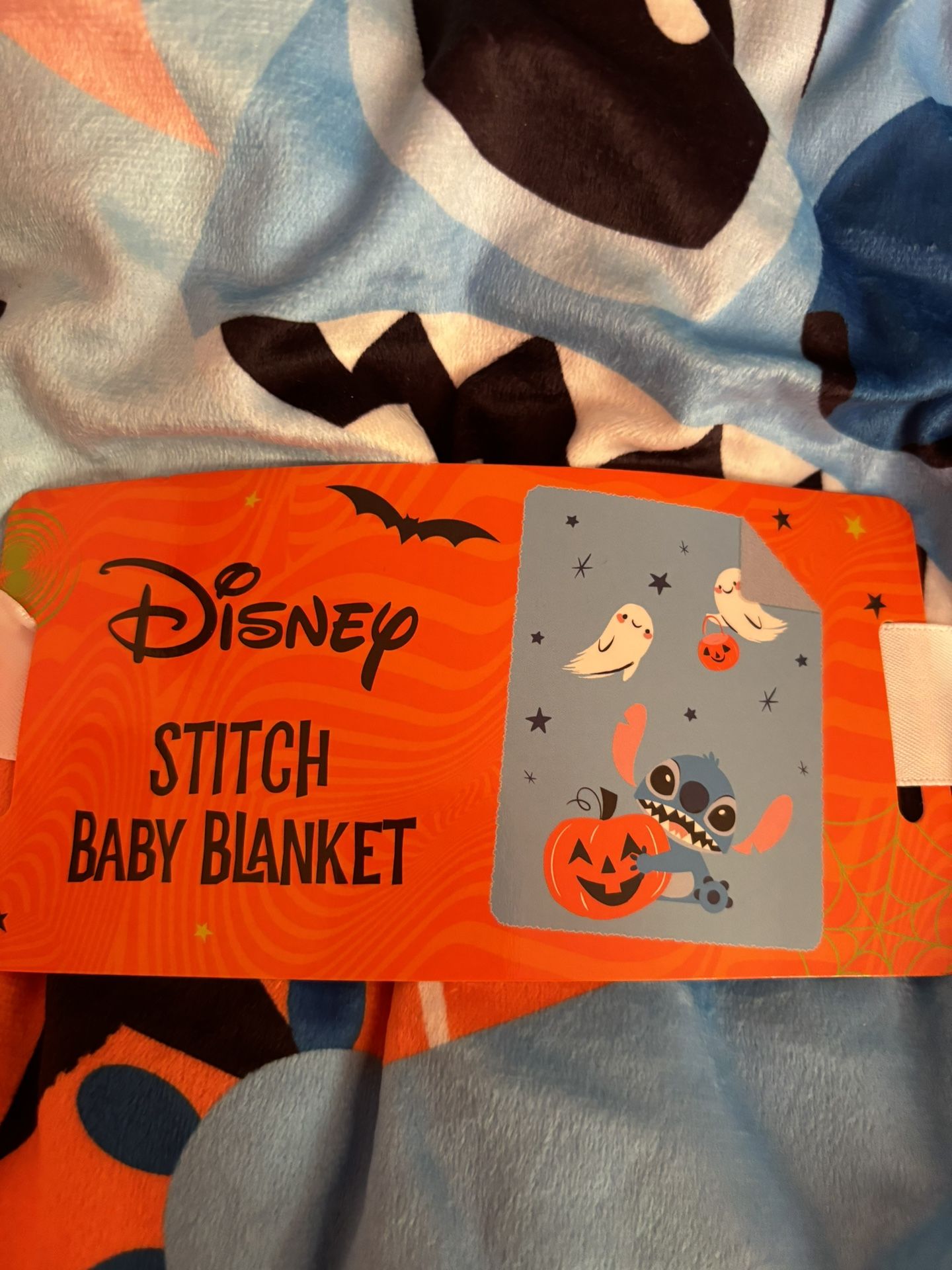 Disney Lilo and Stitch Stitch Halloween Baby Blanket NWT