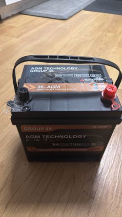 Weize Platinum AGM Battery, BCI Group 35 Automotive Battery, 12 Volts, 650 CCA, 100 RC