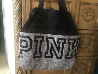 New pink mesh bag