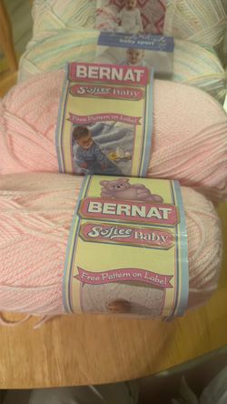 Bernat Softee Baby Yarn – Pink, 2 Skeins