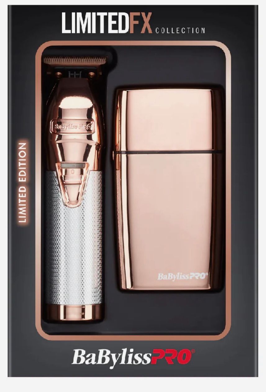 BaByliss PRO Limited FX Rose Gold Trimmer & Double Foil Shaver