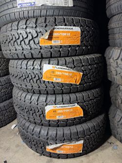 265/70r18 landwarrior installation and balance include
