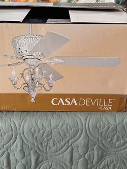Casa Deville Glass Chandelier Ceiling