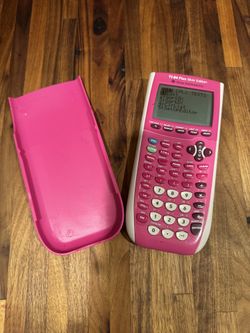 Texas Instruments TI-84 Plus Silver Edition Graphing Calculator Pink TESTED