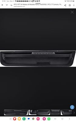 Camaro Or Firebird Lower Door Panel Standard Int LH Driver Side